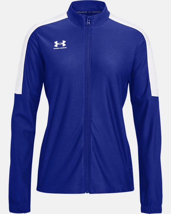 Women's UA Challenger Track Jacket, Blue, pdpMainDesktop image number 4